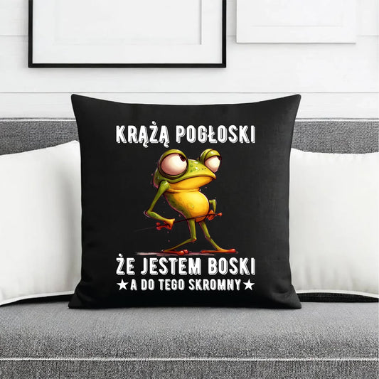 Poduszka dekoracyjna - prezent dla chłopaka - Jestem boski DCH15 - StoryCups.pl