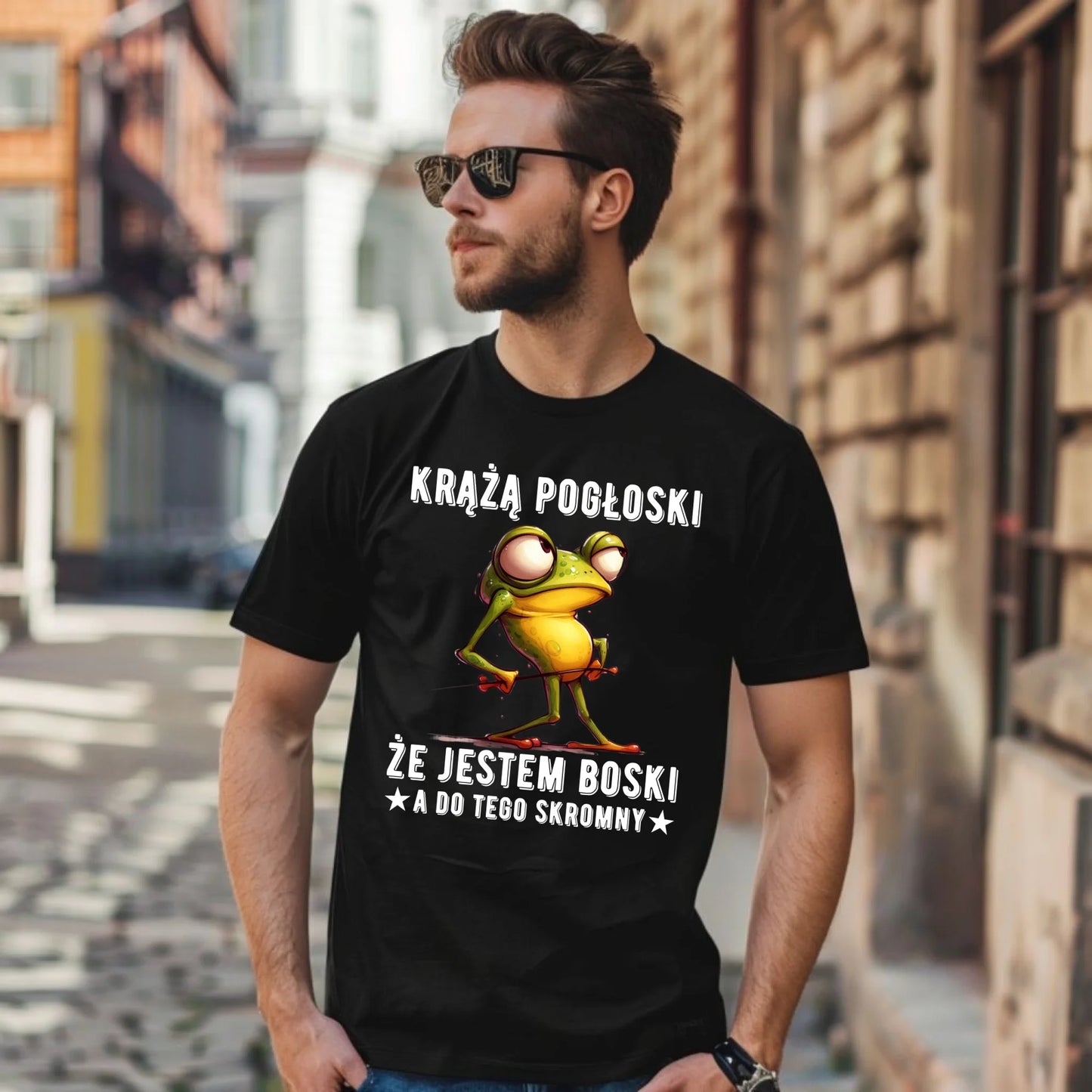 Koszulka męska - prezent dla chłopaka - Jestem boski DCH15 - StoryCups.pl