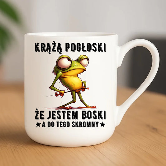 Kubek elegant - prezent dla chłopaka - Jestem boski DCH15 - StoryCups.pl