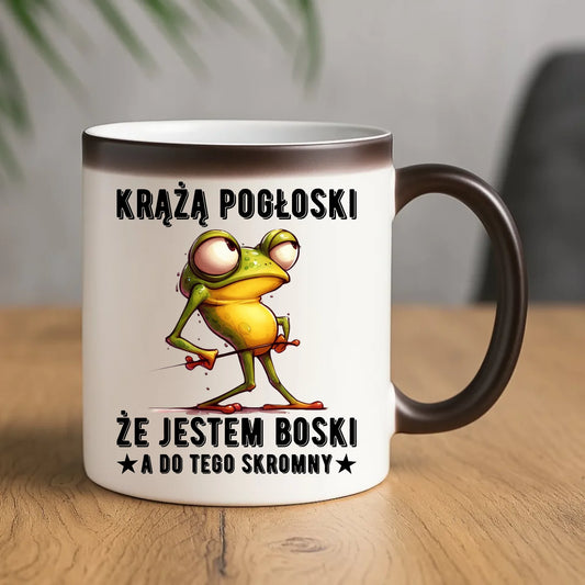 Kubek magiczny - prezent dla chłopaka - Jestem boski DCH15 - StoryCups.pl