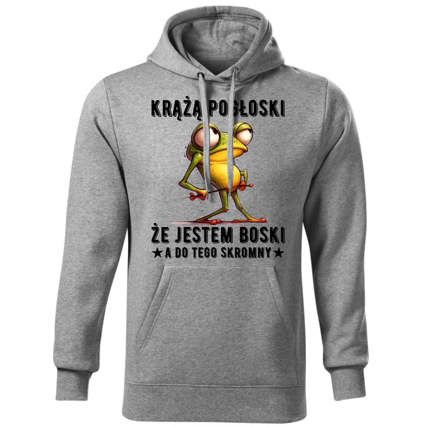Bluza męska z kapturem - prezent dla chłopaka - Jestem boski DCH15 - StoryCups.pl