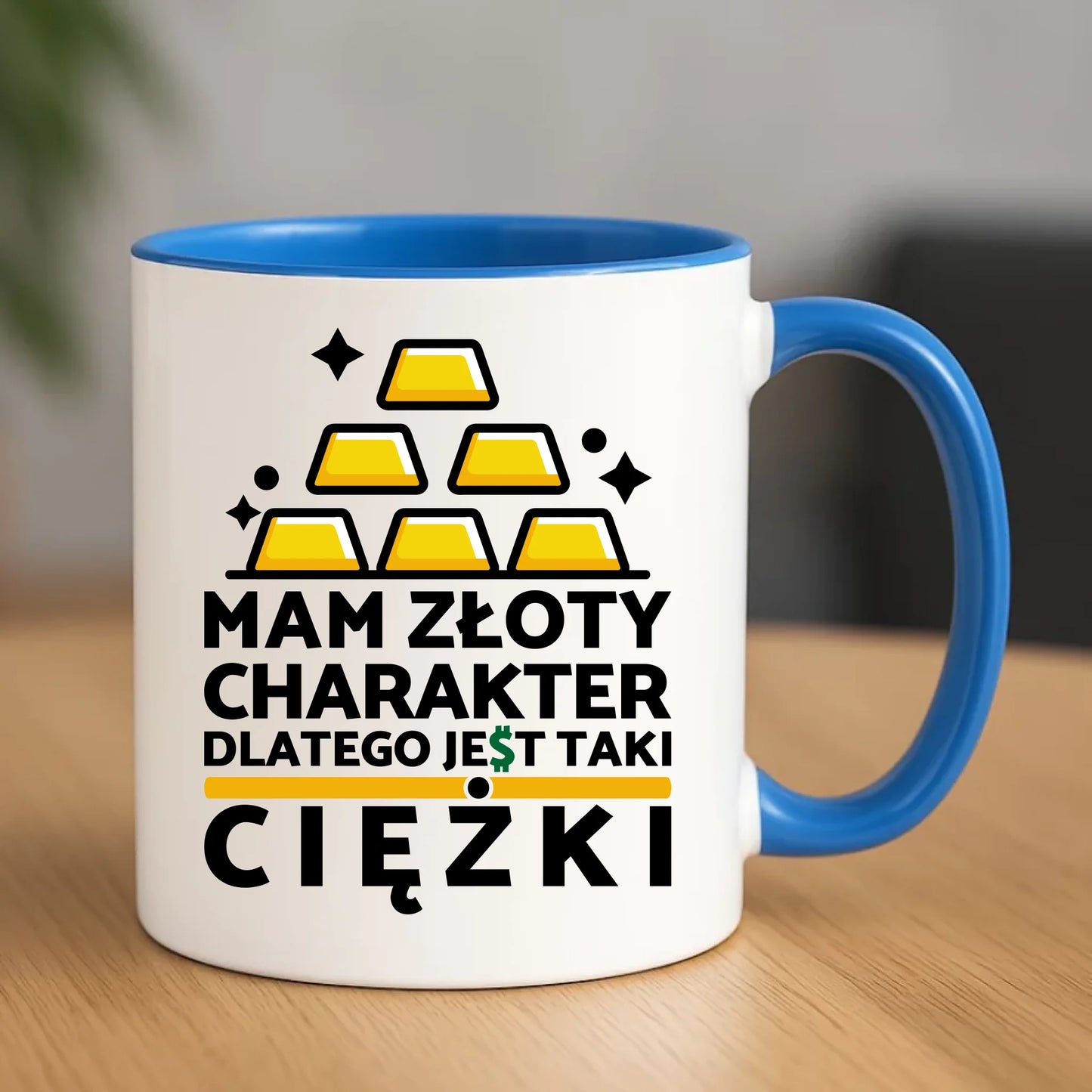 Kubek - prezent dla chłopaka - Złoty charakter DCH16 - StoryCups.pl