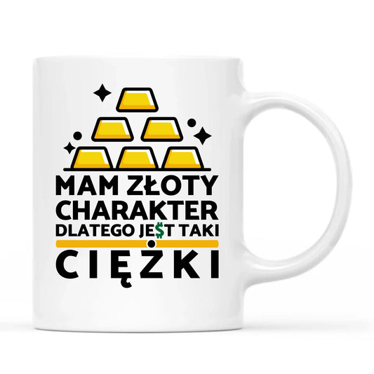 Kubek - prezent dla chłopaka - Złoty charakter DCH16 - StoryCups.pl