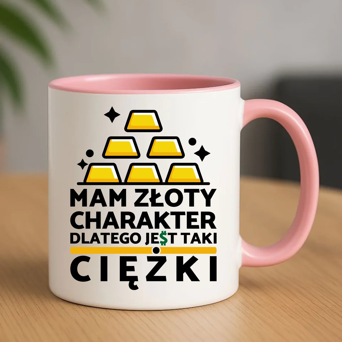 Kubek - prezent dla chłopaka - Złoty charakter DCH16 - StoryCups.pl