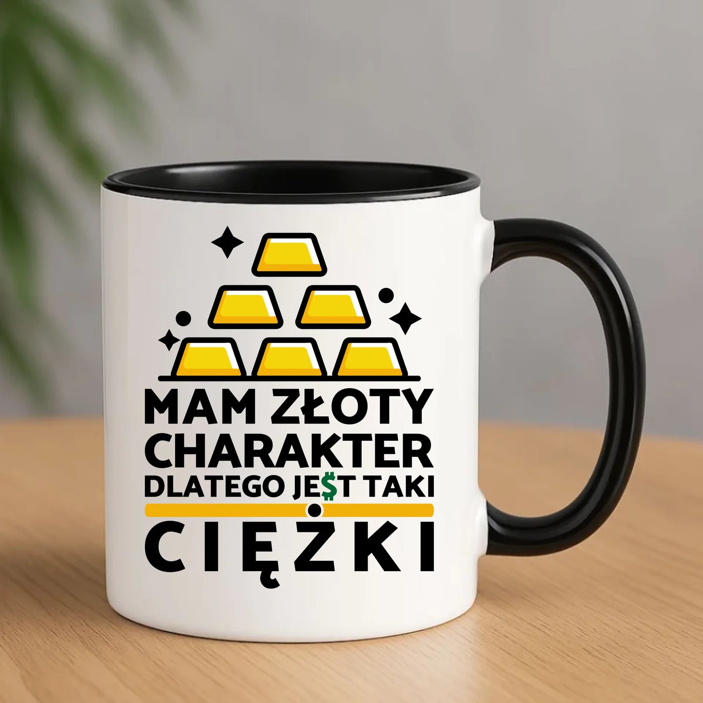 Kubek - prezent dla chłopaka - Złoty charakter DCH16 - StoryCups.pl