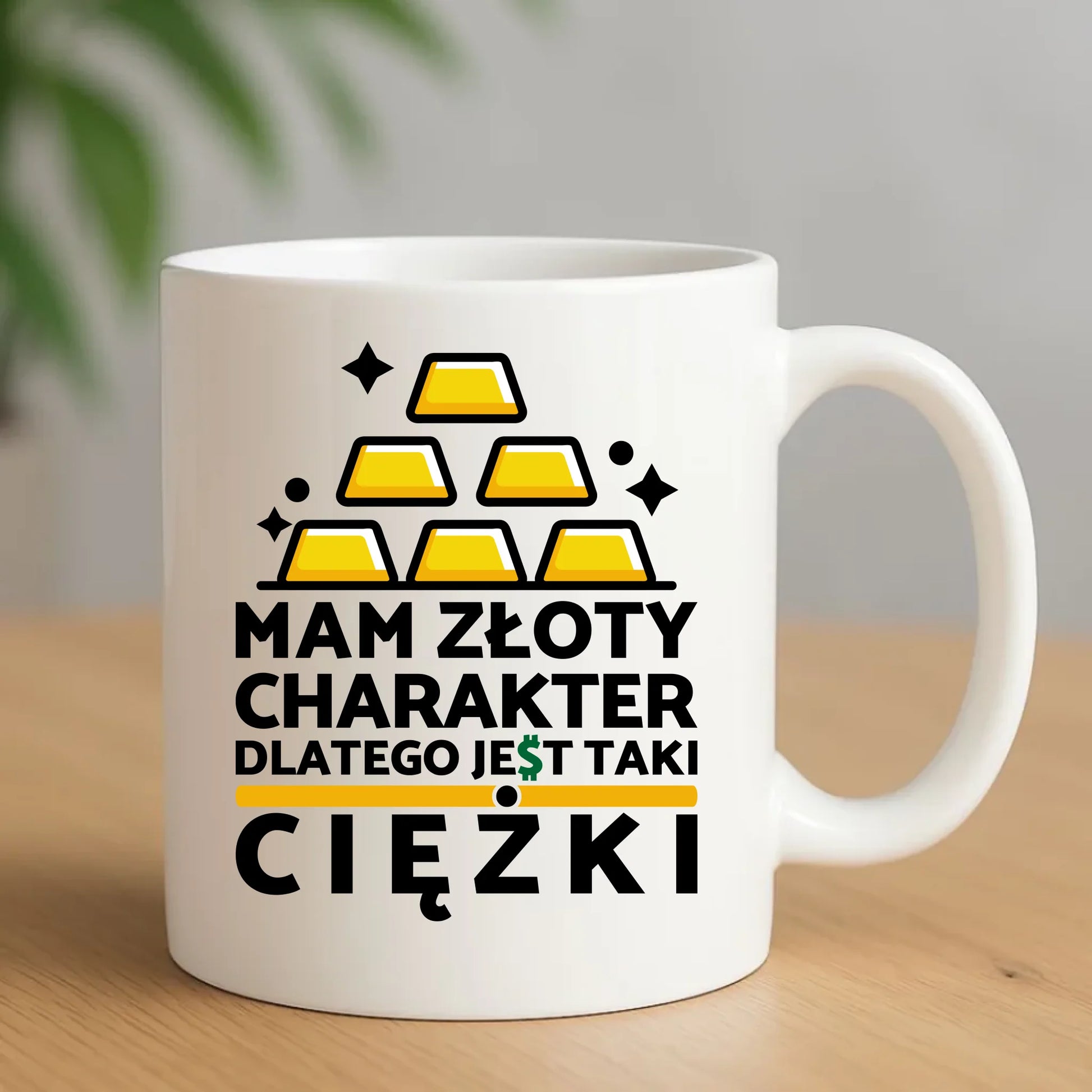Kubek - prezent dla chłopaka - Złoty charakter DCH16 - StoryCups.pl