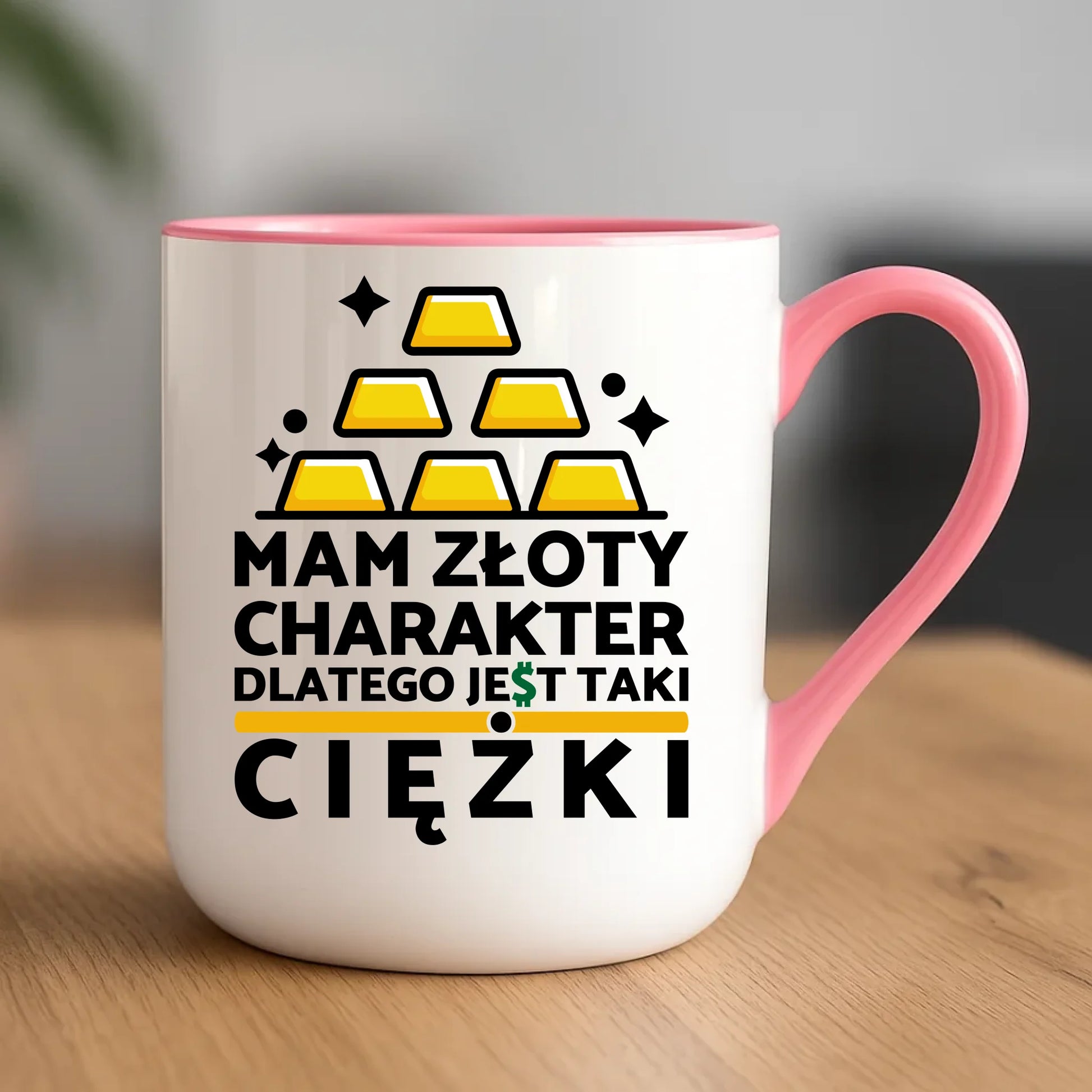Kubek elegant - prezent dla chłopaka - Złoty charakter DCH16 - StoryCups.pl