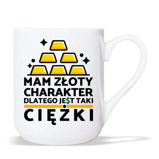 Kubek elegant - prezent dla chłopaka - Złoty charakter DCH16 - StoryCups.pl