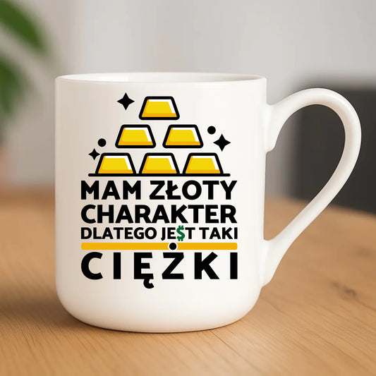 Kubek elegant - prezent dla chłopaka - Złoty charakter DCH16 - StoryCups.pl