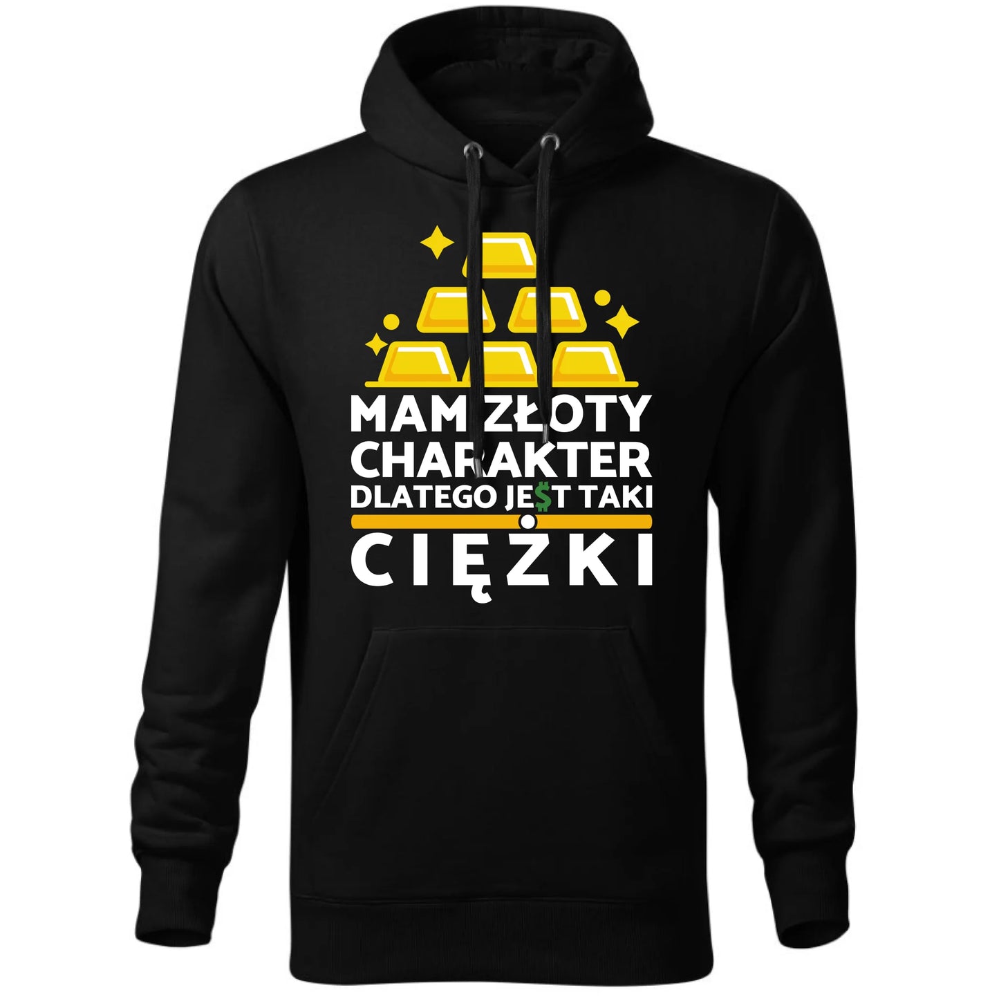 Bluza męska z kapturem - prezent dla chłopaka - Złoty charakter DCH16 - StoryCups.pl