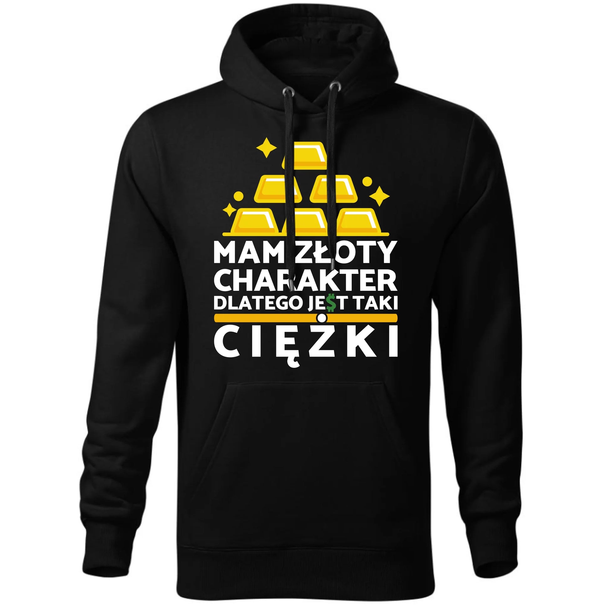 Bluza męska z kapturem - prezent dla chłopaka - Złoty charakter DCH16 - StoryCups.pl