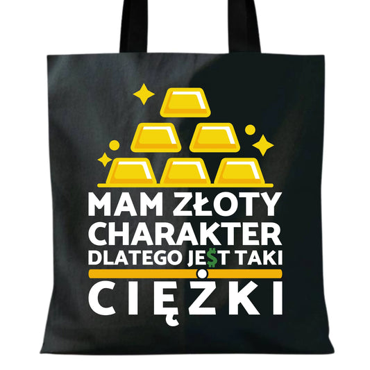 Torba - prezent dla chłopaka - Złoty charakter DCH16 - StoryCups.pl