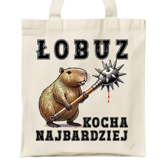 Torba - prezent dla chłopaka - Łobuz kapibara z maczugą DCH17 - StoryCups.pl