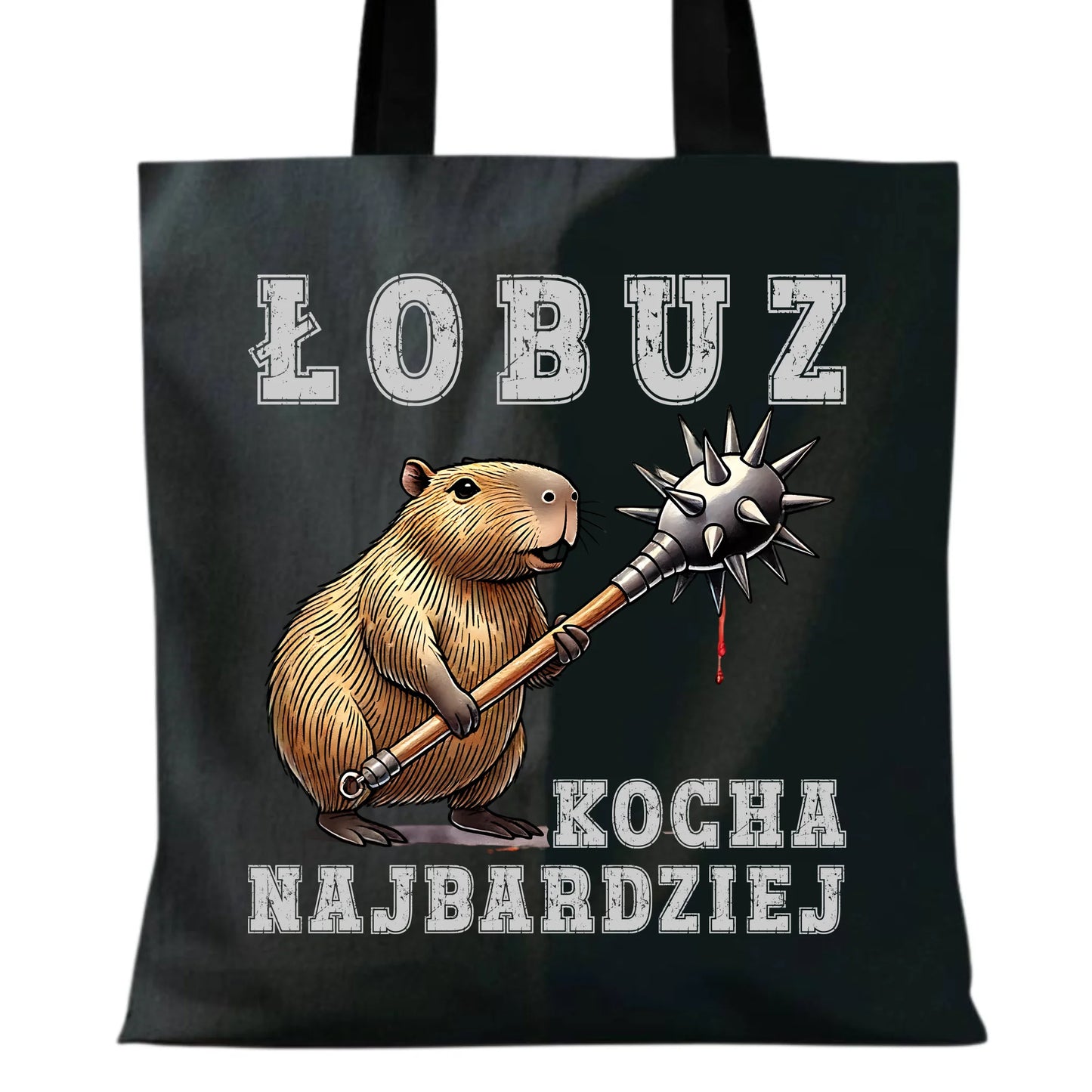 Torba - prezent dla chłopaka - Łobuz kapibara z maczugą DCH17 - StoryCups.pl