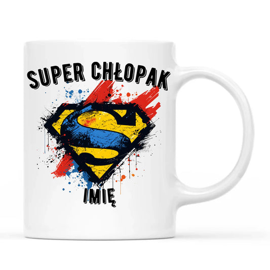 Kubek - prezent na Dzień Chłopaka - Super Chłopak - personalizowany DCH18 - StoryCups.pl