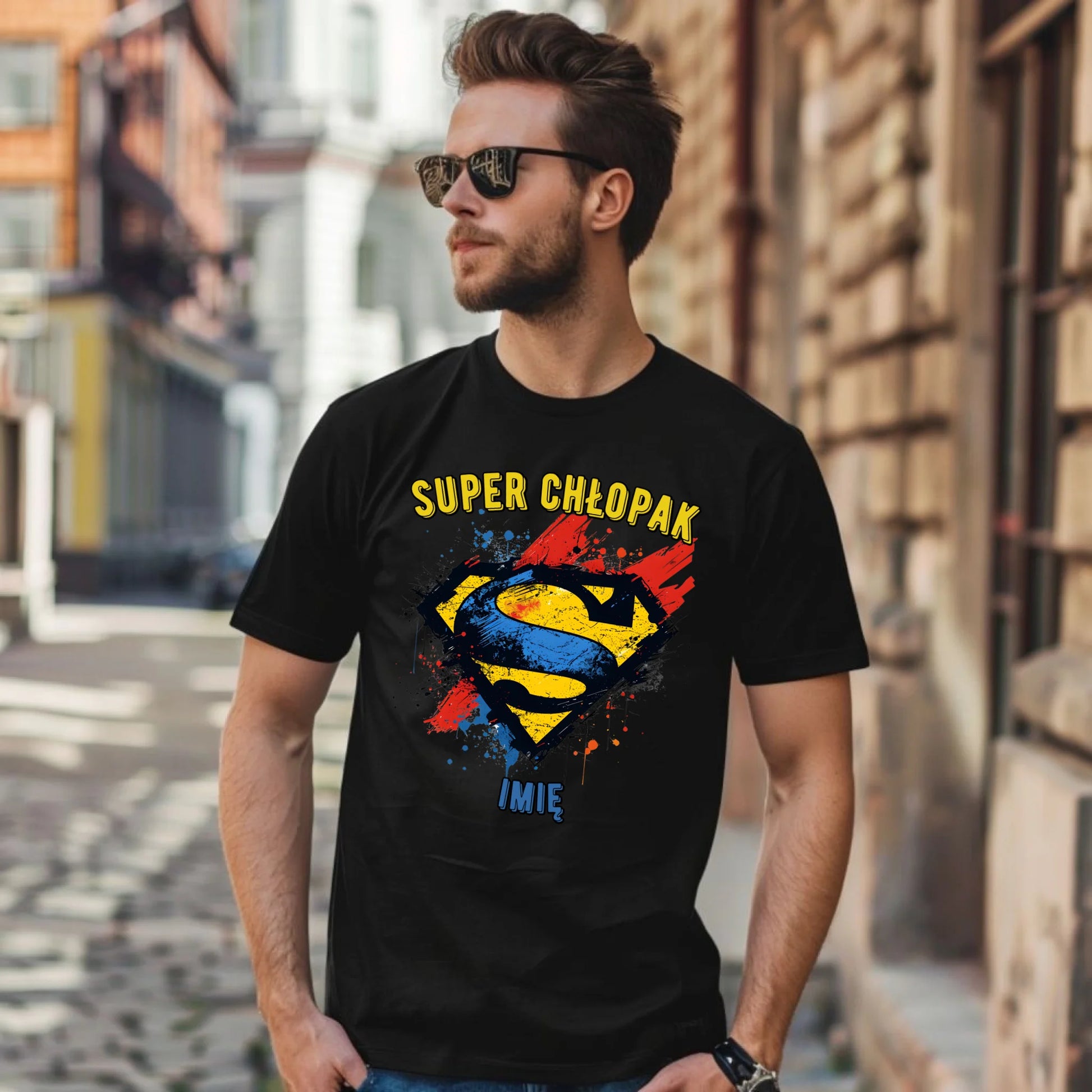 Koszulka męska - prezent na Dzień Chłopaka - Super Chłopak - personalizowana DCH18 - StoryCups.pl