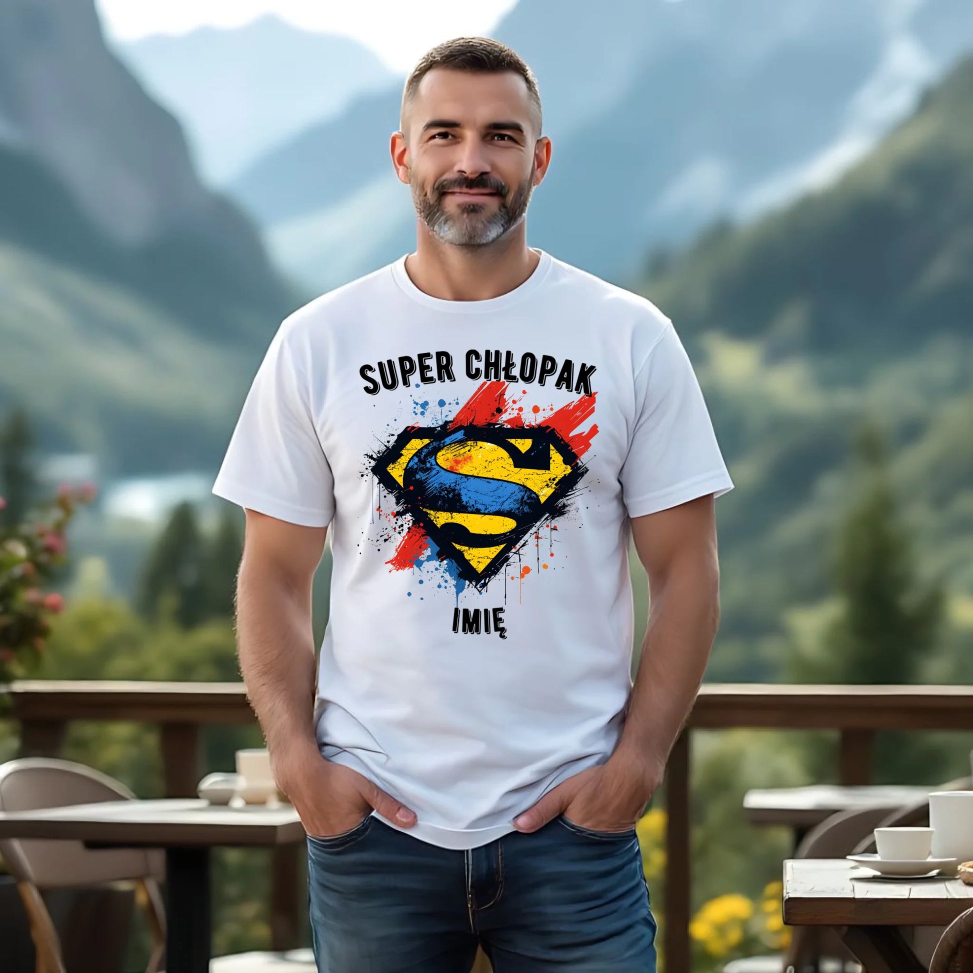 Koszulka męska - prezent na Dzień Chłopaka - Super Chłopak - personalizowana DCH18 - StoryCups.pl