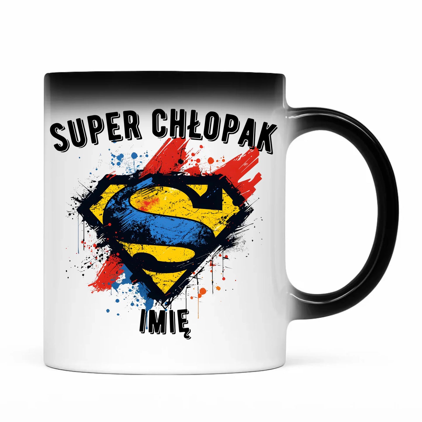 Kubek magiczny - prezent na Dzień Chłopaka - Super Chłopak - personalizowany DCH18 - StoryCups.pl