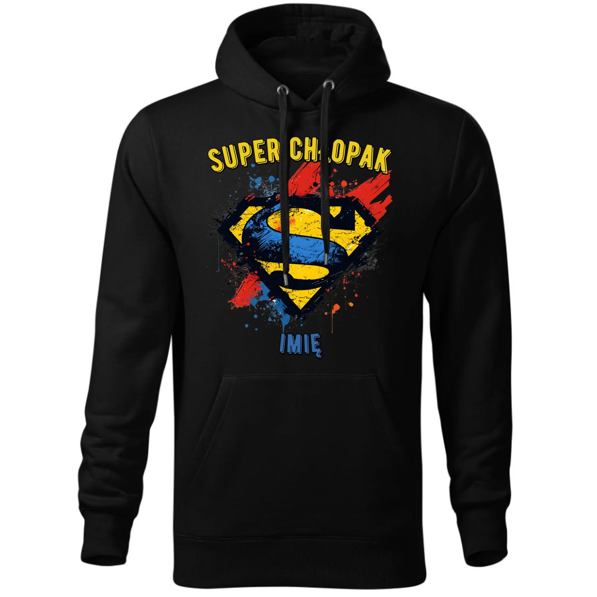 Bluza męska z kapturem - prezent na Dzień Chłopaka - Super Chłopak - personalizowana DCH18 - StoryCups.pl