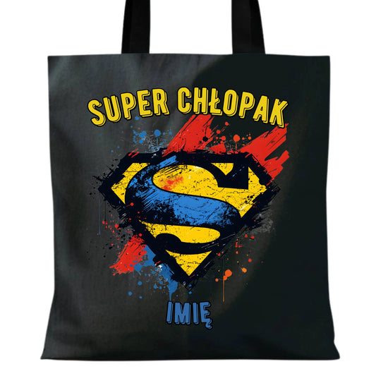 Torba - prezent na Dzień Chłopaka - Super Chłopak - personalizowana DCH18 - StoryCups.pl