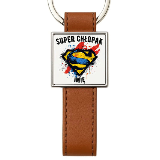 Brelok - prezent na Dzień Chłopaka - Super Chłopak - personalizowany DCH18 - StoryCups.pl
