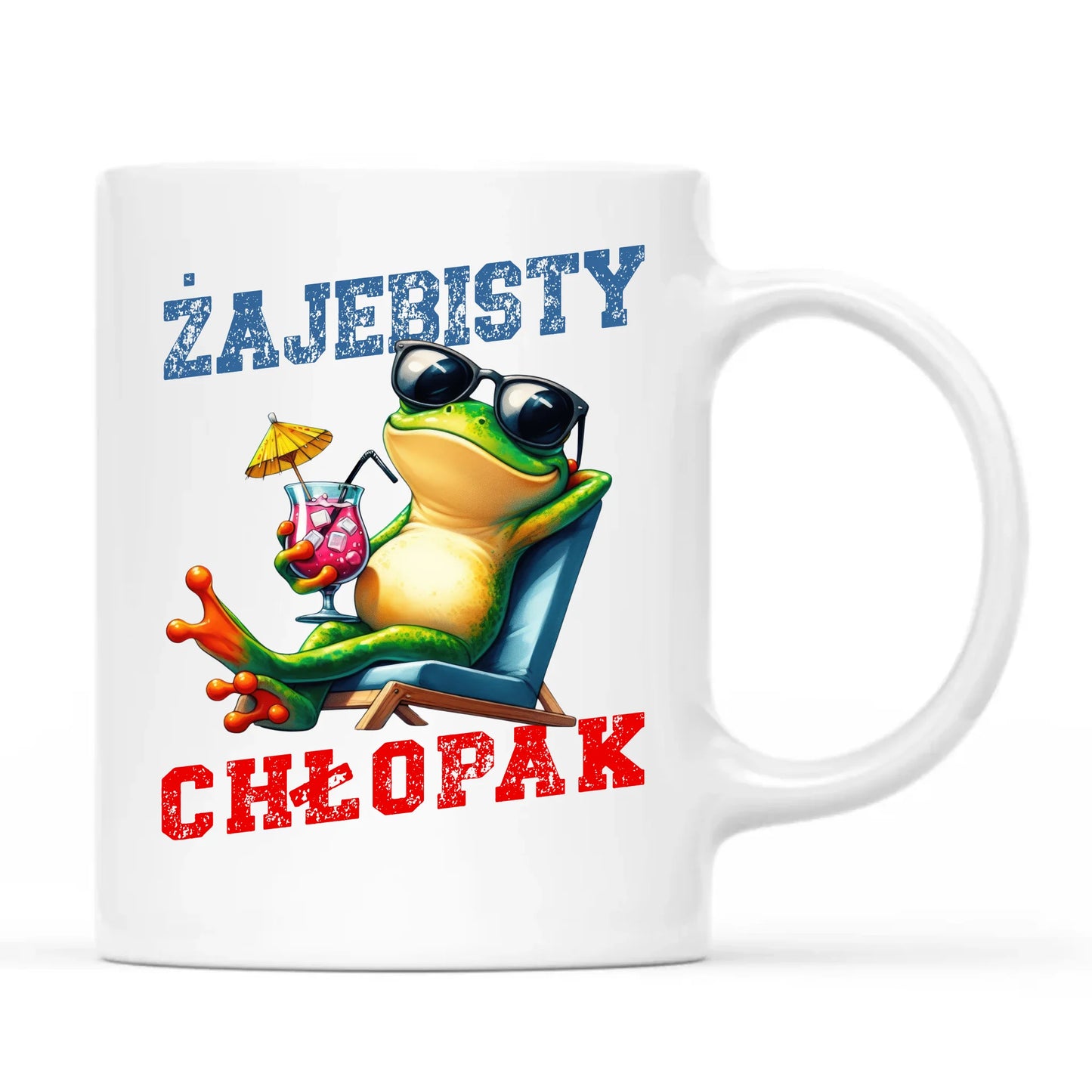 Kubek z żabą - prezent dla chłopaka - Żajebisty chłopak DCH19 - StoryCups.pl