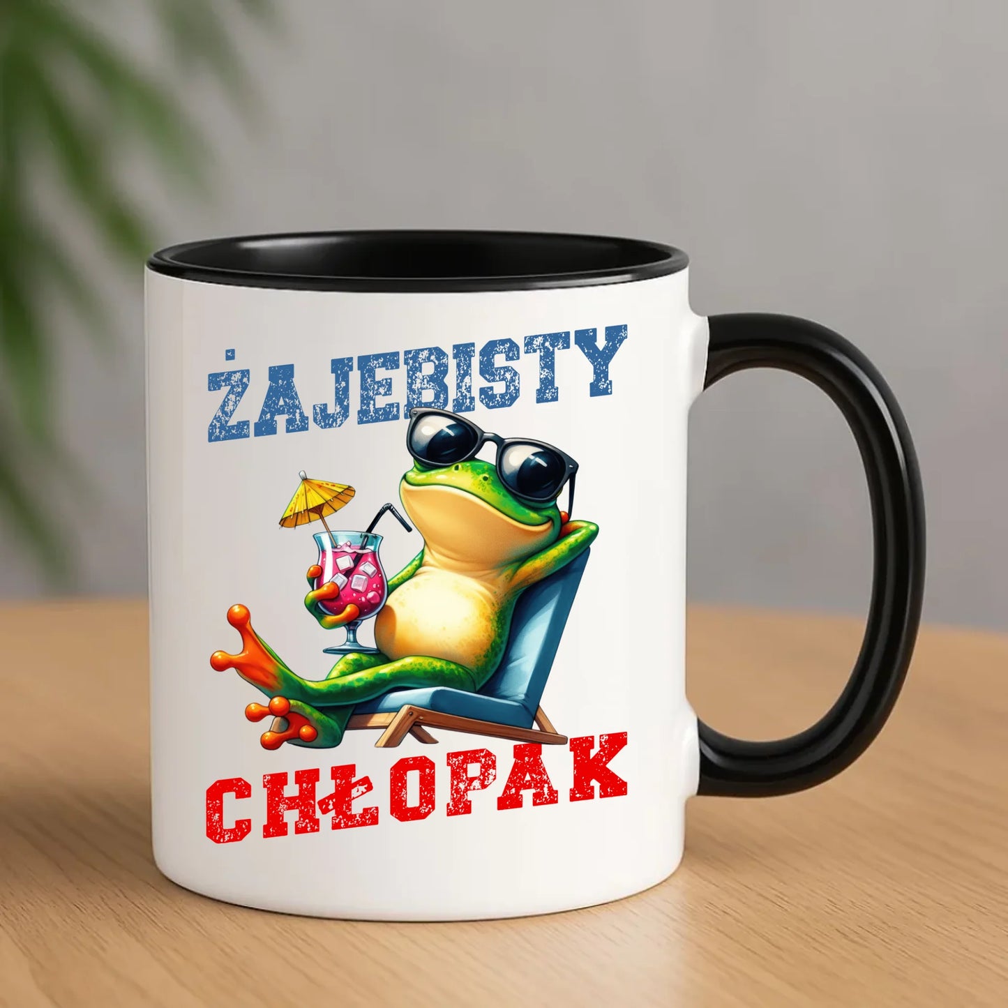 Kubek z żabą - prezent dla chłopaka - Żajebisty chłopak DCH19 - StoryCups.pl