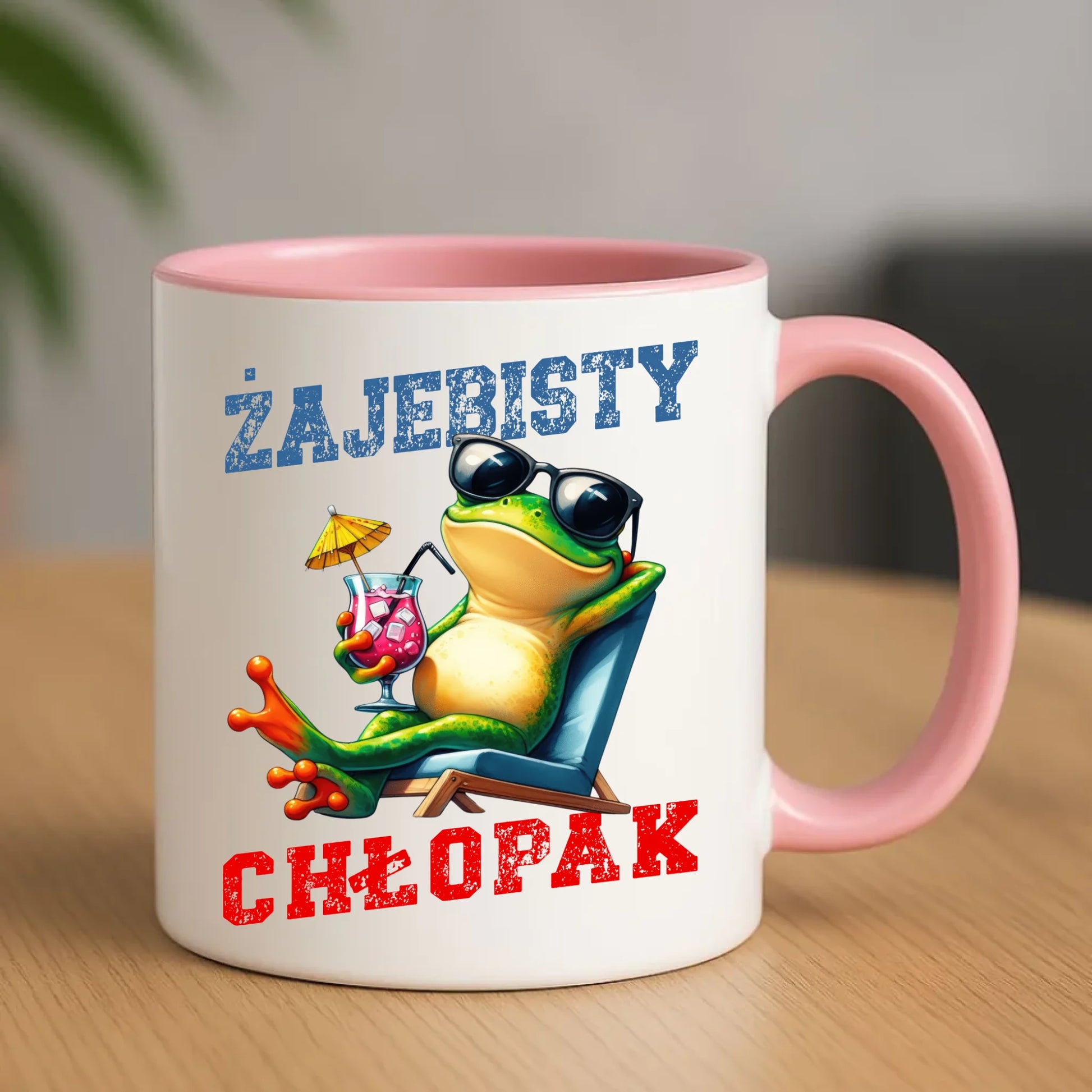Kubek z żabą - prezent dla chłopaka - Żajebisty chłopak DCH19 - StoryCups.pl