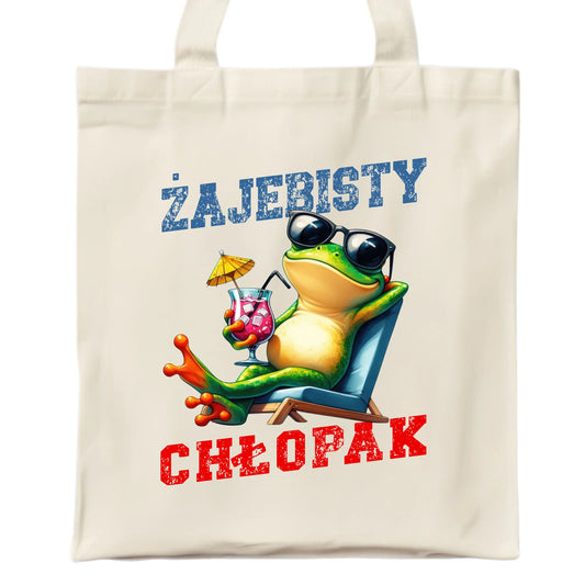 Torba z żabą - prezent dla chłopaka - Żajebisty chłopak DCH19 - StoryCups.pl
