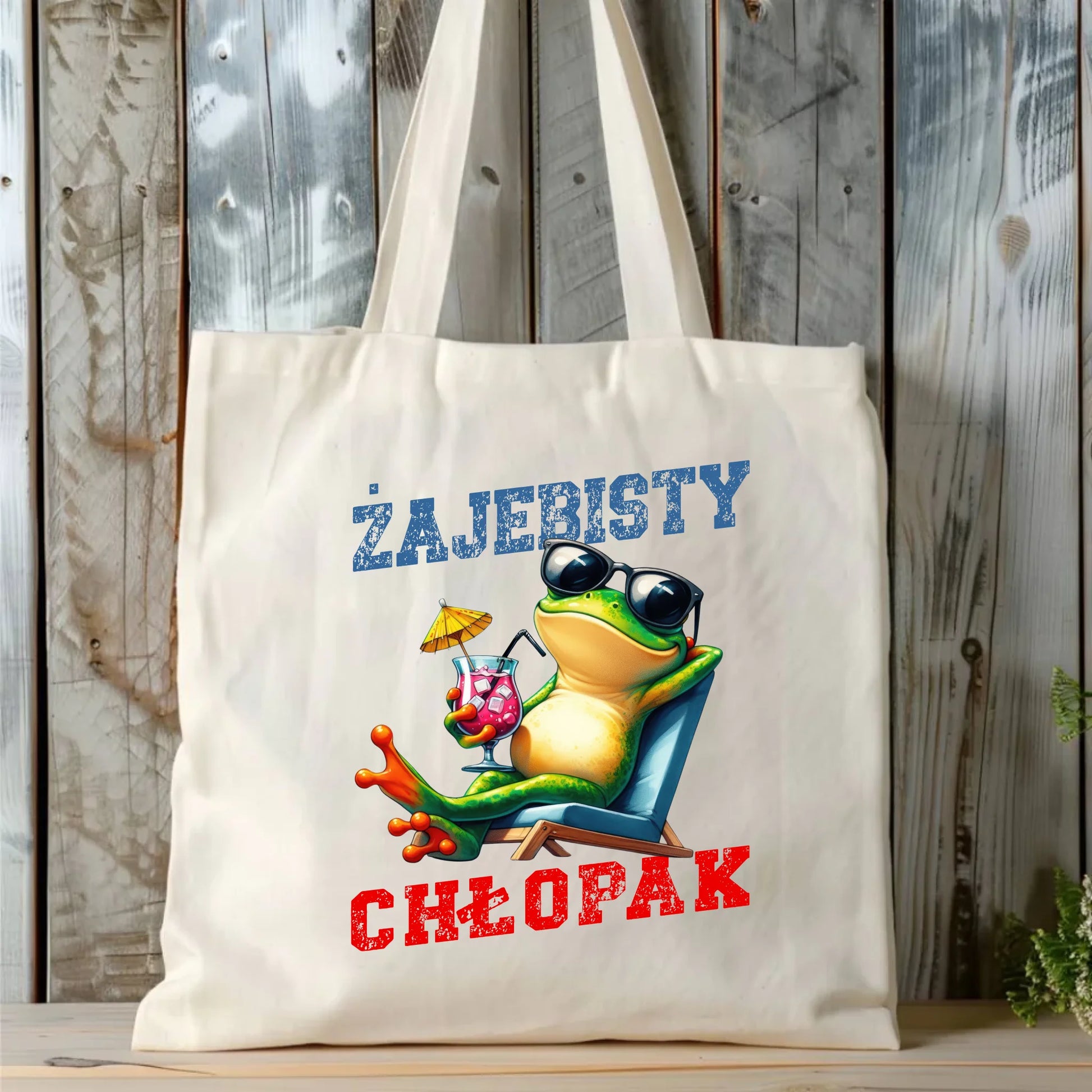 Torba z żabą - prezent dla chłopaka - Żajebisty chłopak DCH19 - StoryCups.pl