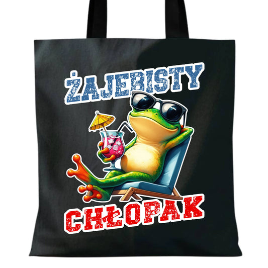 Torba z żabą - prezent dla chłopaka - Żajebisty chłopak DCH19 - StoryCups.pl