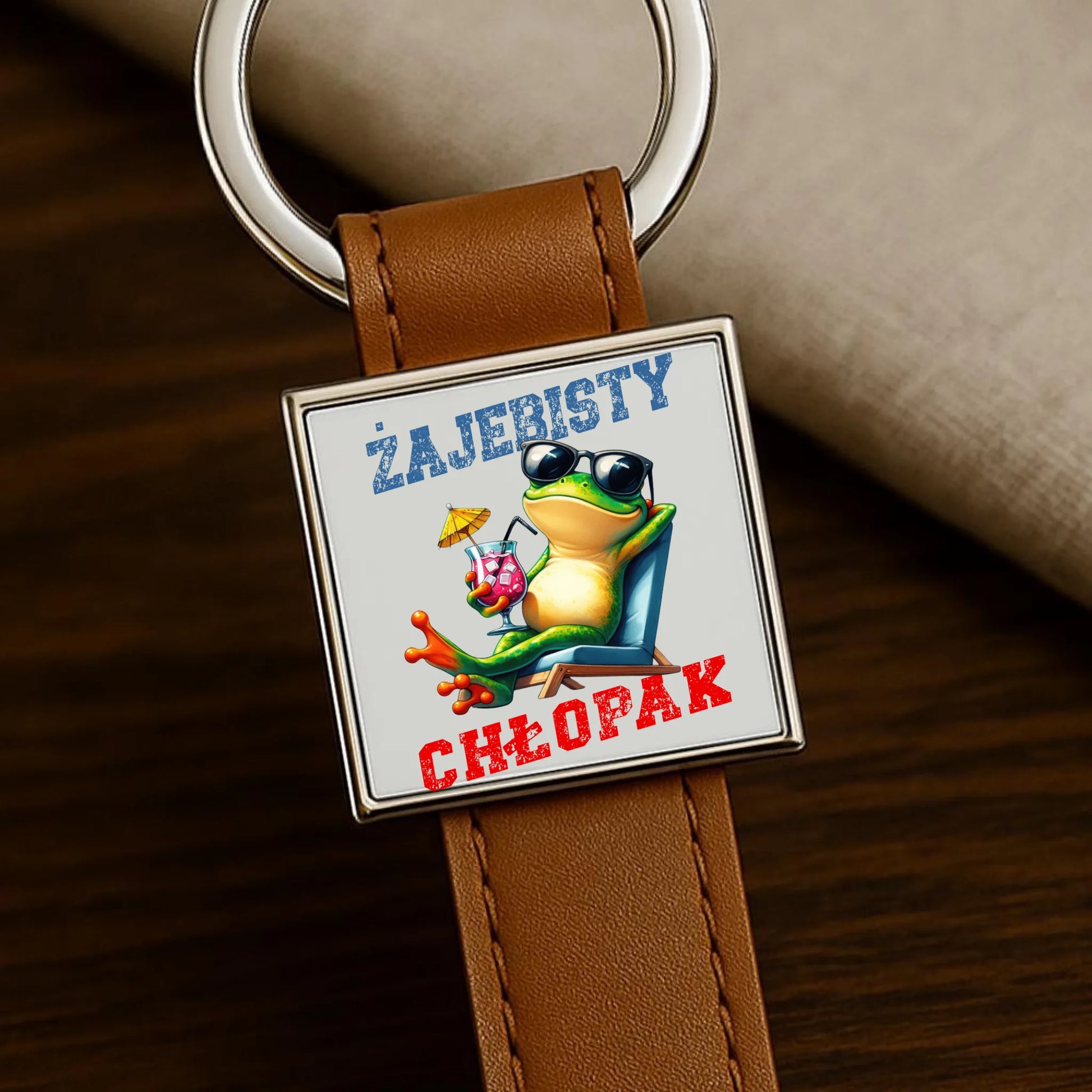 Brelok z żabą - prezent dla chłopaka - Żajebisty chłopak DCH19 - StoryCups.pl
