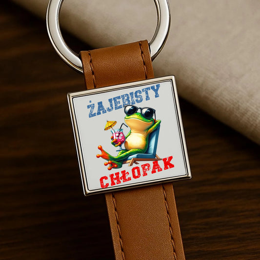 Brelok z żabą - prezent dla chłopaka - Żajebisty chłopak DCH19 - StoryCups.pl