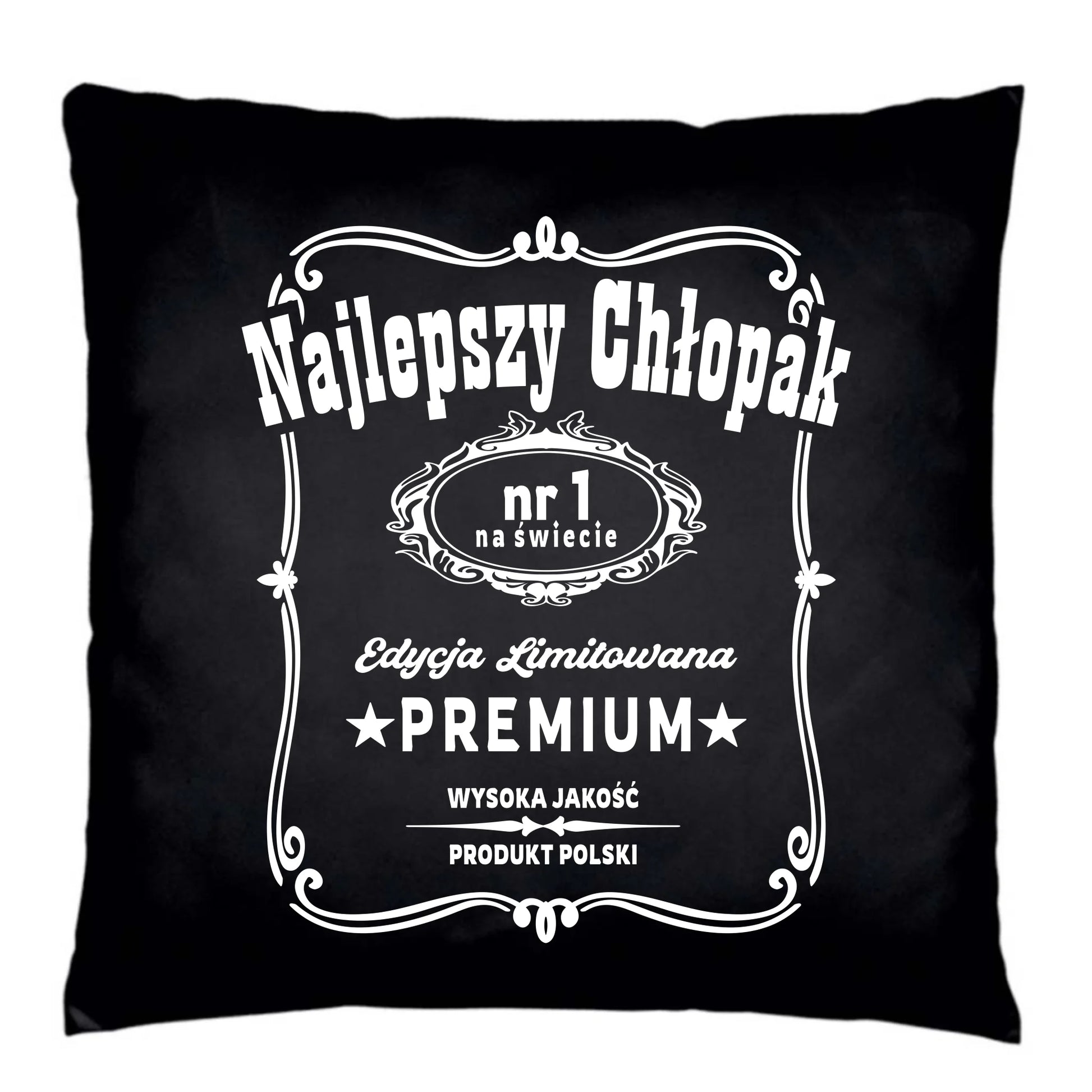Poduszka dekoracyjna - prezent dla chłopaka - Najlepszy chłopak na świecie DCH20 - StoryCups.pl