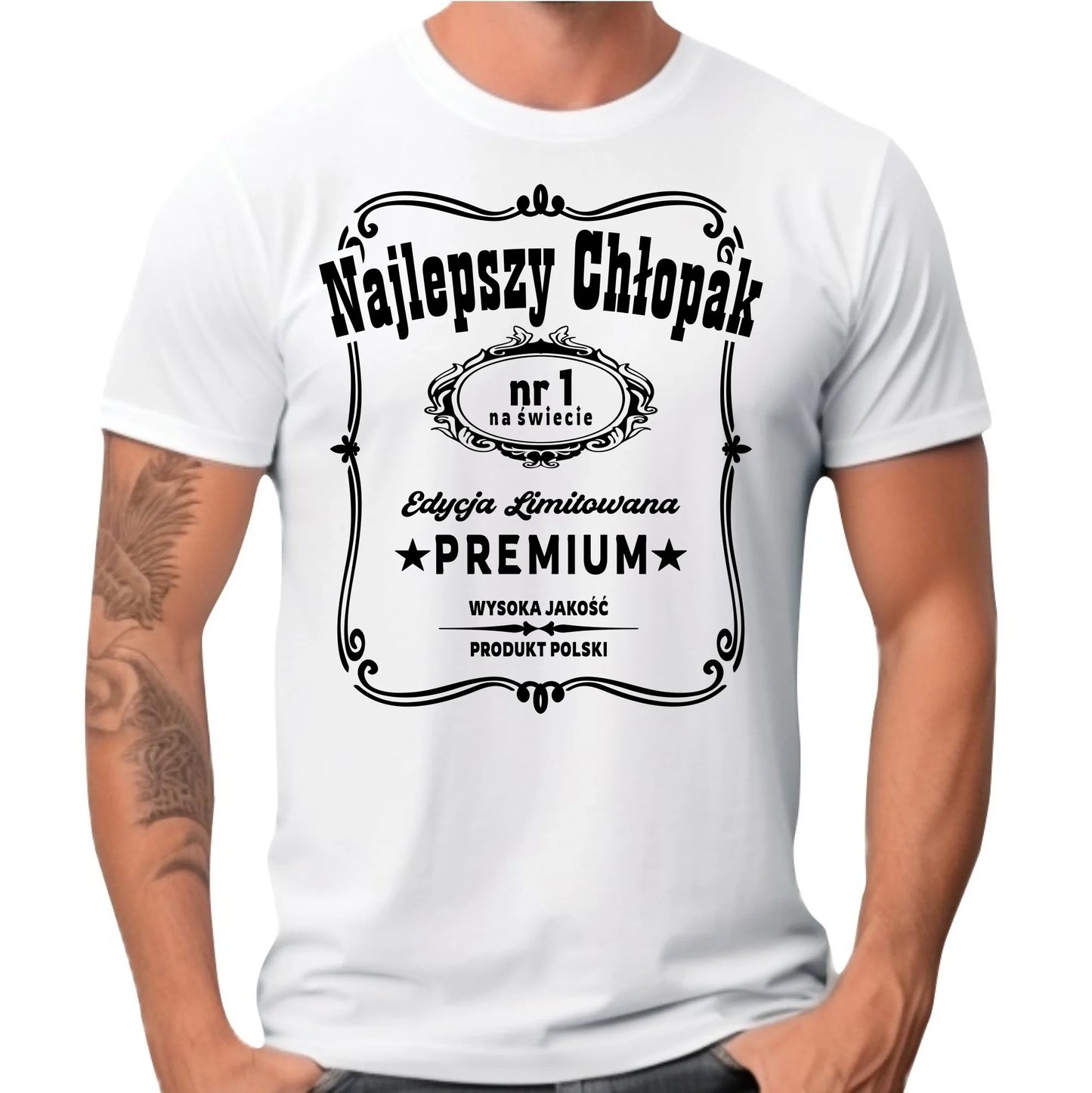 Koszulka męska - prezent dla chłopaka - Najlepszy chłopak na świecie DCH20 - StoryCups.pl