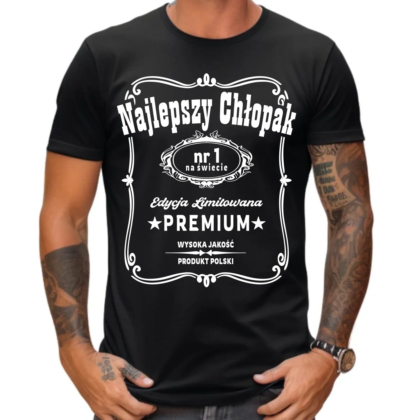 Koszulka męska - prezent dla chłopaka - Najlepszy chłopak na świecie DCH20 - StoryCups.pl