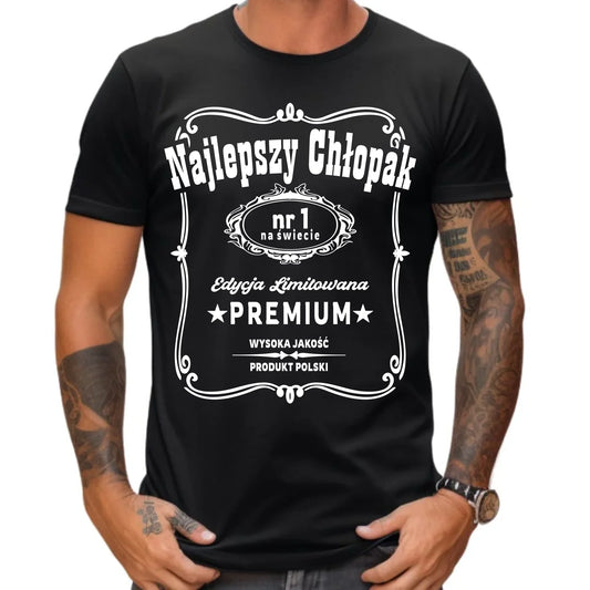 Koszulka męska - prezent dla chłopaka - Najlepszy chłopak na świecie DCH20 - StoryCups.pl