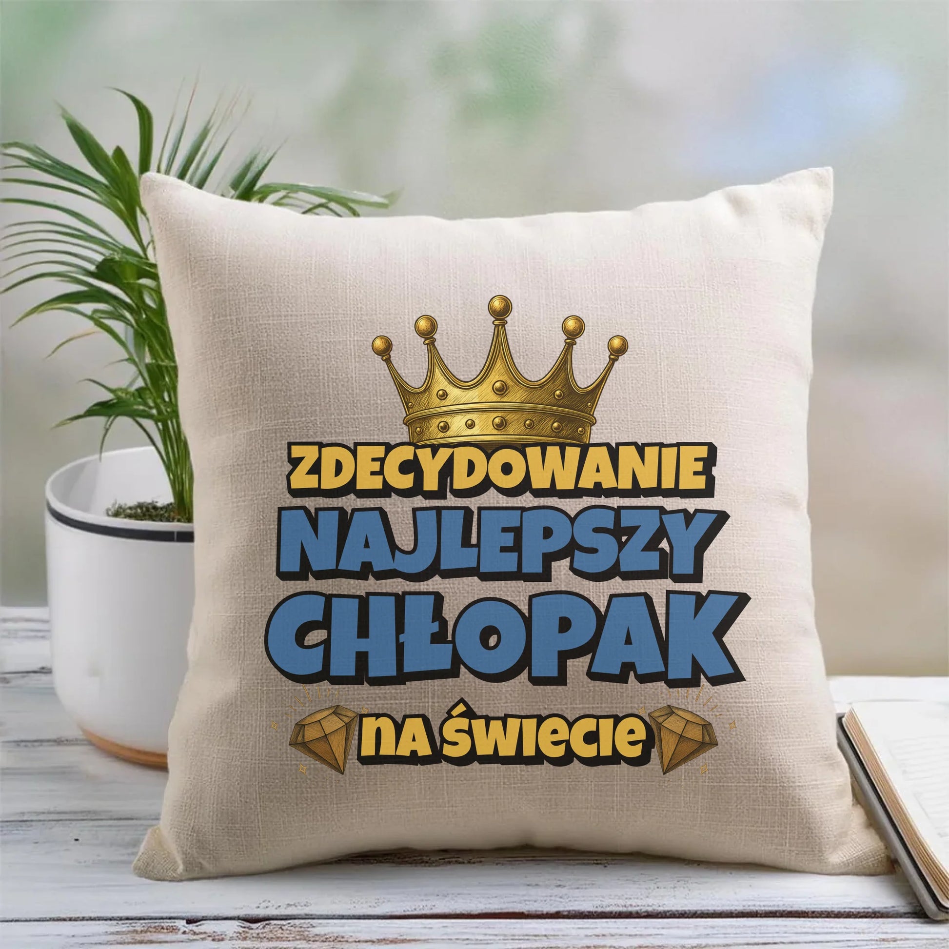 Poduszka - Prezent na Dzień Chłopaka - Najlepszy chłopak DCH21 - StoryCups.pl