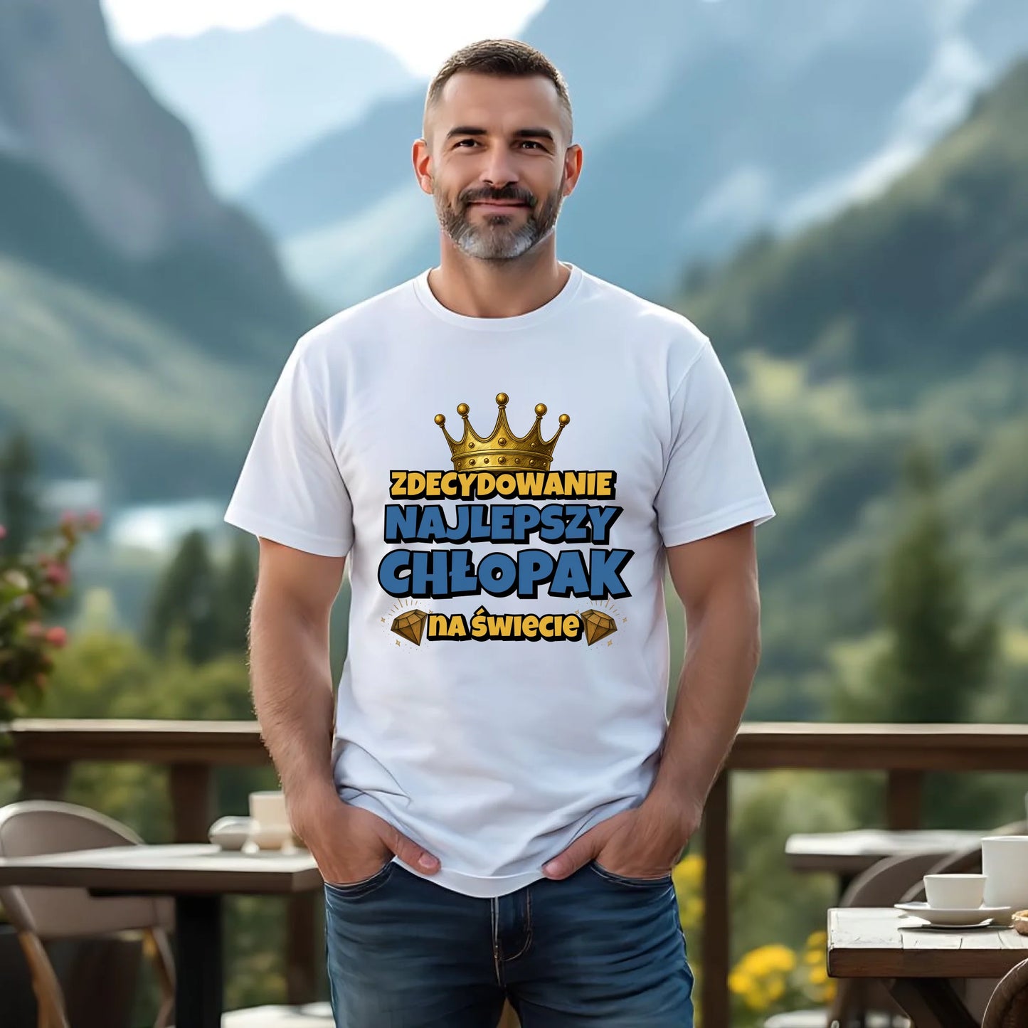 Zdecydowanie najlepszy chłopak na świecie | Koszulka męska dla chłopaka DCH21 - StoryCups.pl