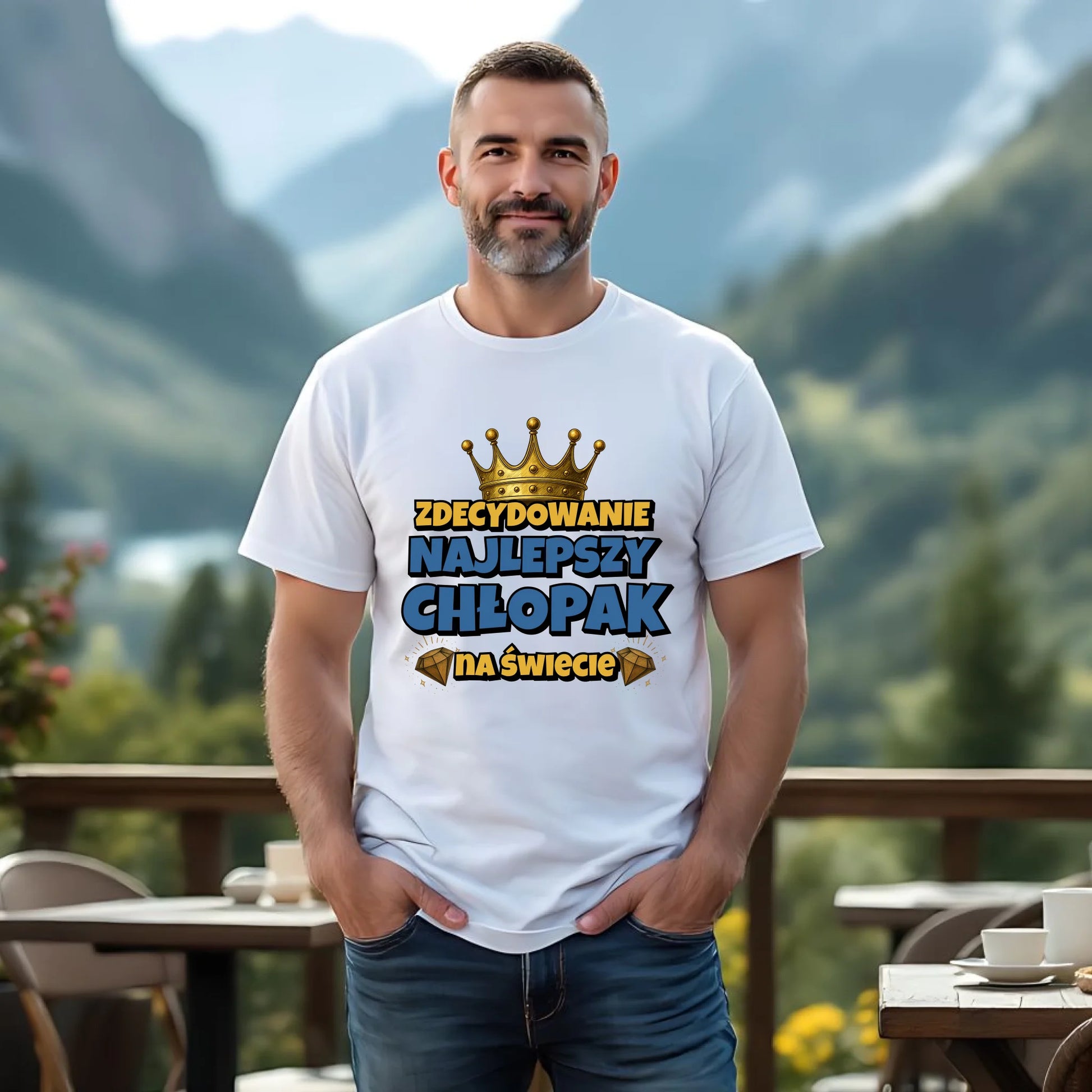 Zdecydowanie najlepszy chłopak na świecie | Koszulka męska dla chłopaka DCH21 - StoryCups.pl