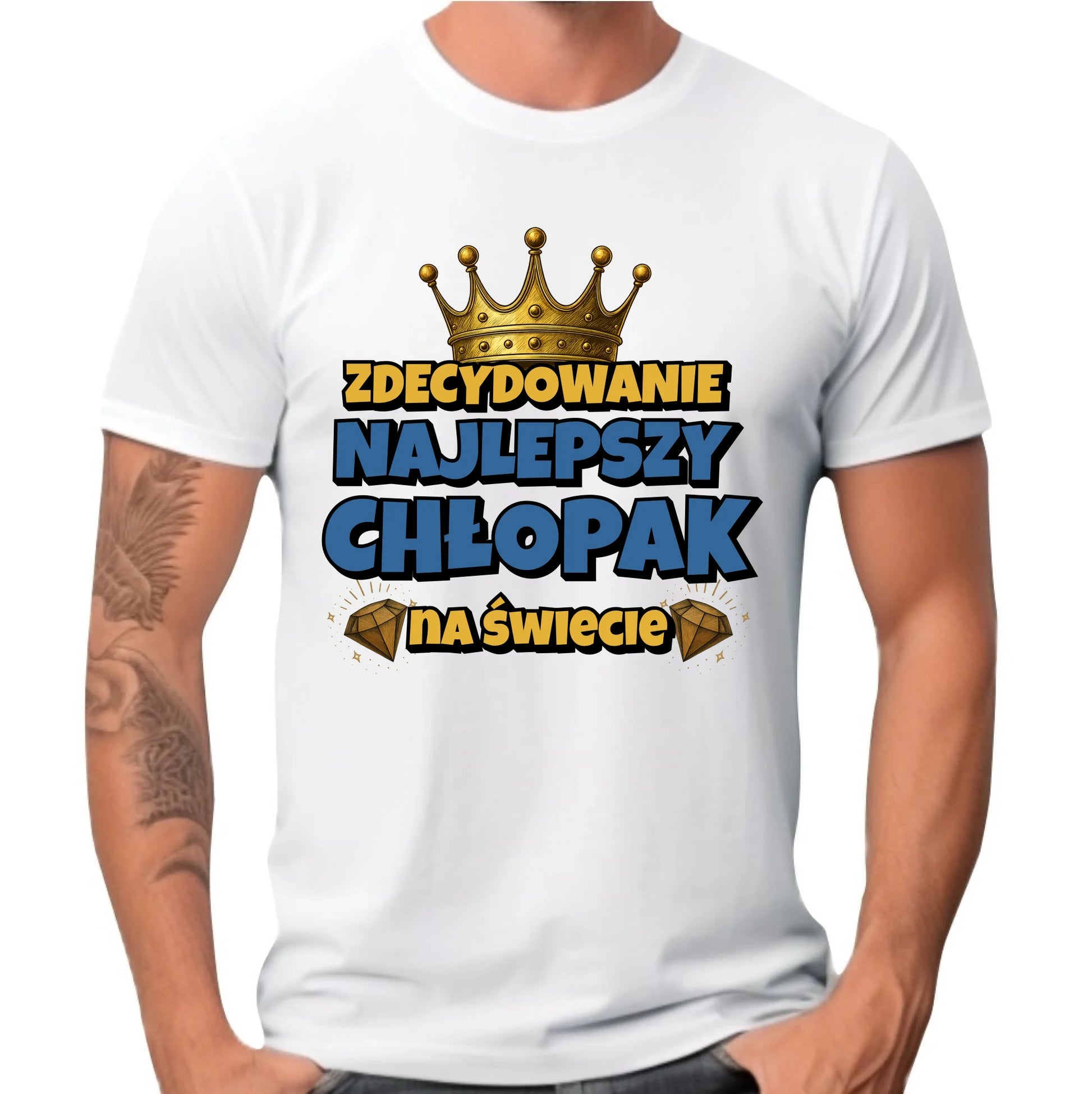 Zdecydowanie najlepszy chłopak na świecie | Koszulka męska dla chłopaka DCH21 - StoryCups.pl