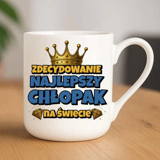 Kubek elegant - Prezent na Dzień Chłopaka - Najlepszy chłopak DCH21 - StoryCups.pl