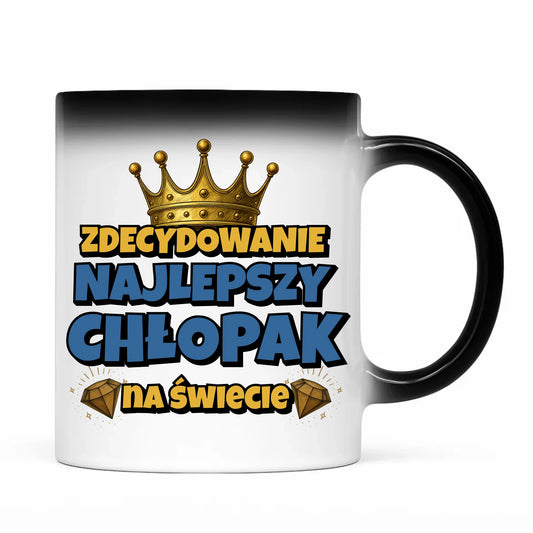 Kubek magiczny - Prezent na Dzień Chłopaka - Najlepszy chłopak DCH21 - StoryCups.pl