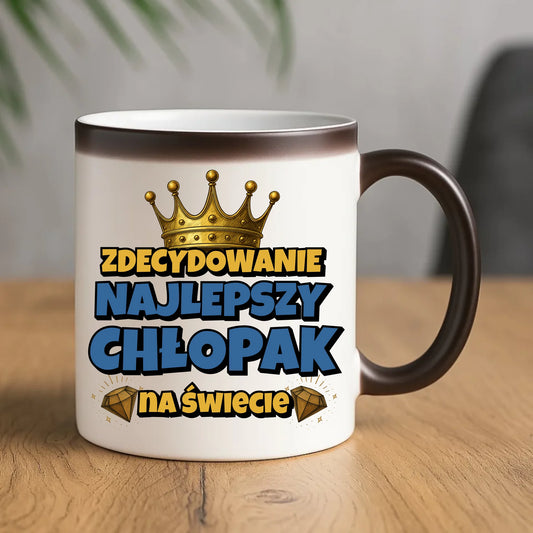 Kubek magiczny - Prezent na Dzień Chłopaka - Najlepszy chłopak DCH21 - StoryCups.pl