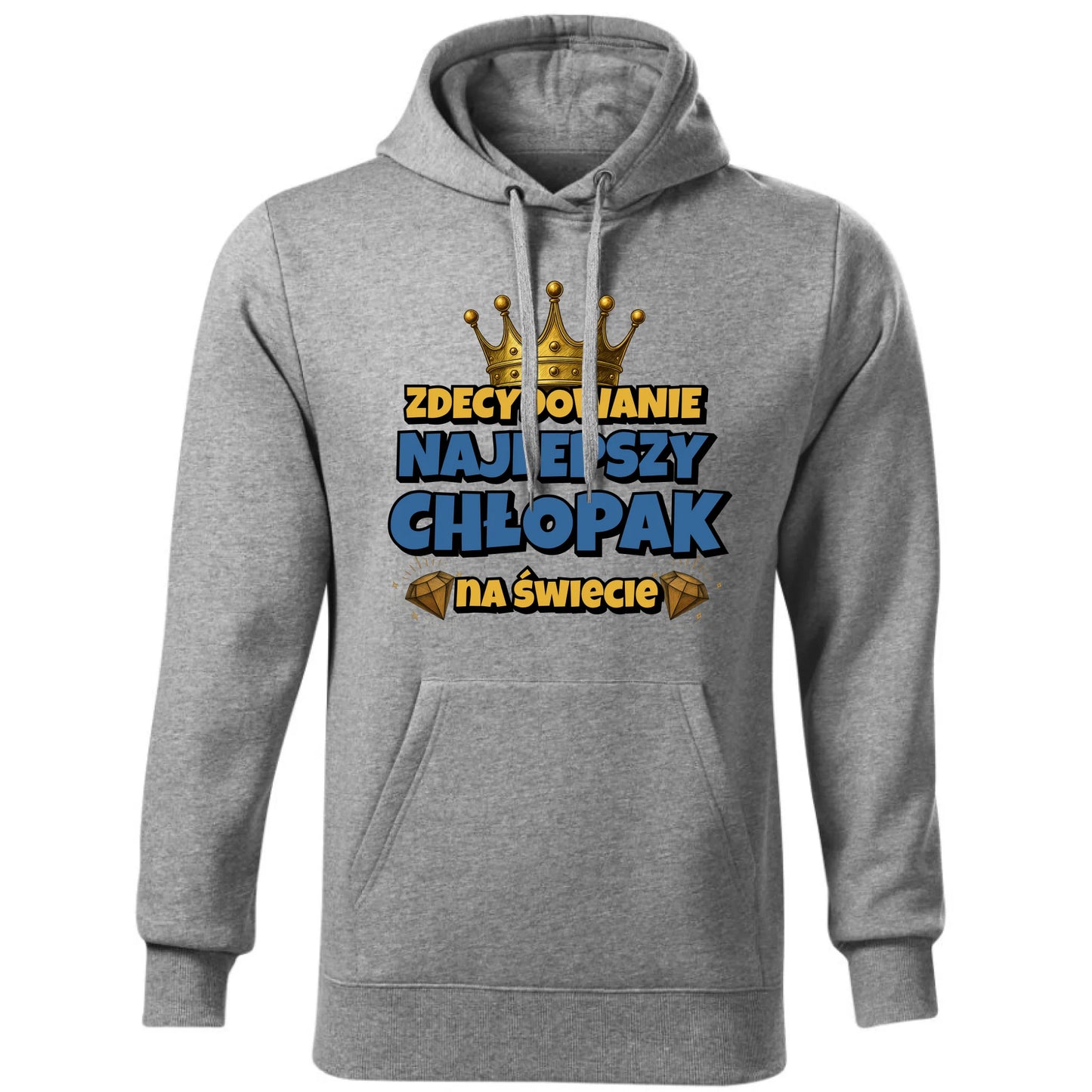 Bluza męska z kapturem - Prezent na Dzień Chłopaka - Najlepszy chłopak DCH21 - StoryCups.pl