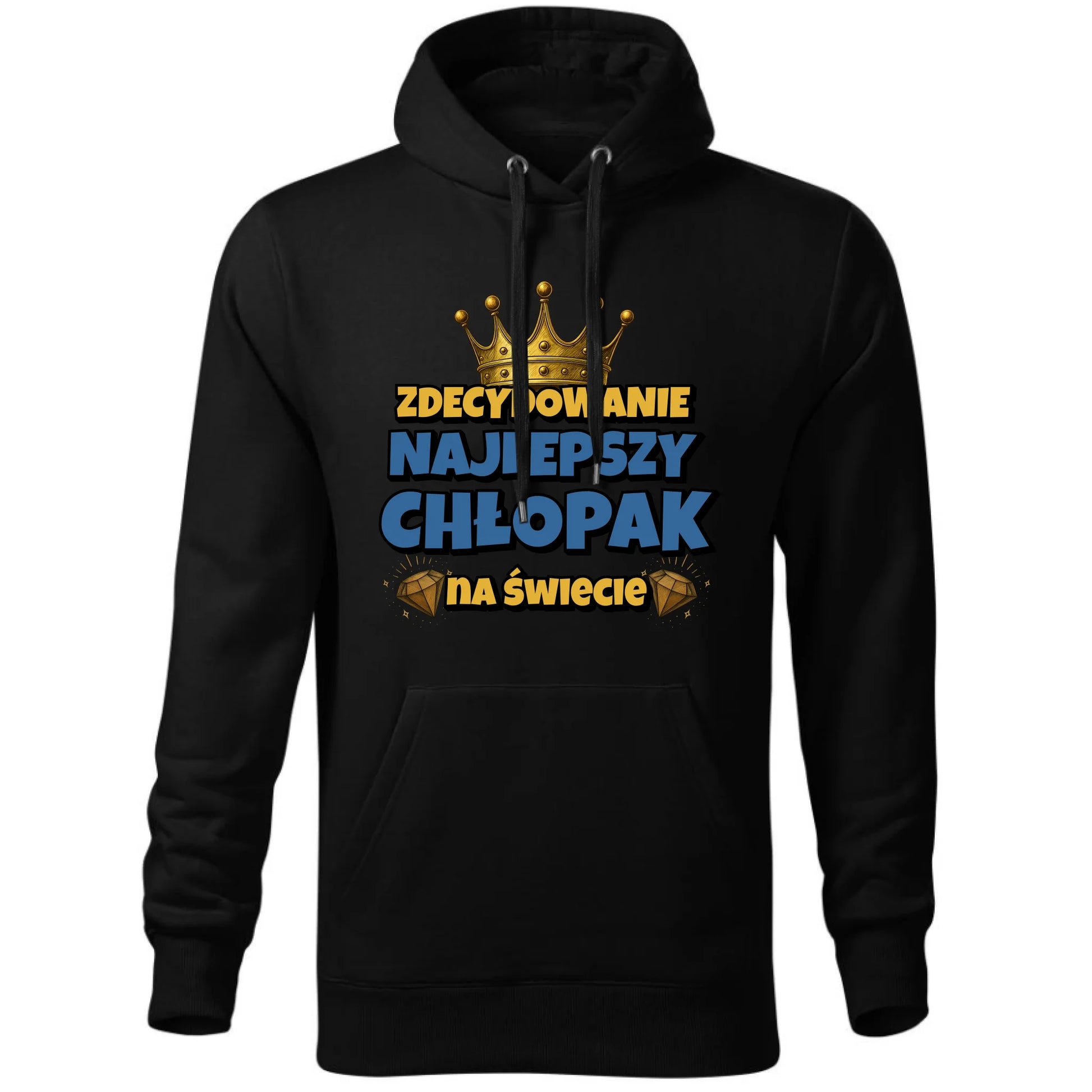 Bluza męska z kapturem - Prezent na Dzień Chłopaka - Najlepszy chłopak DCH21 - StoryCups.pl