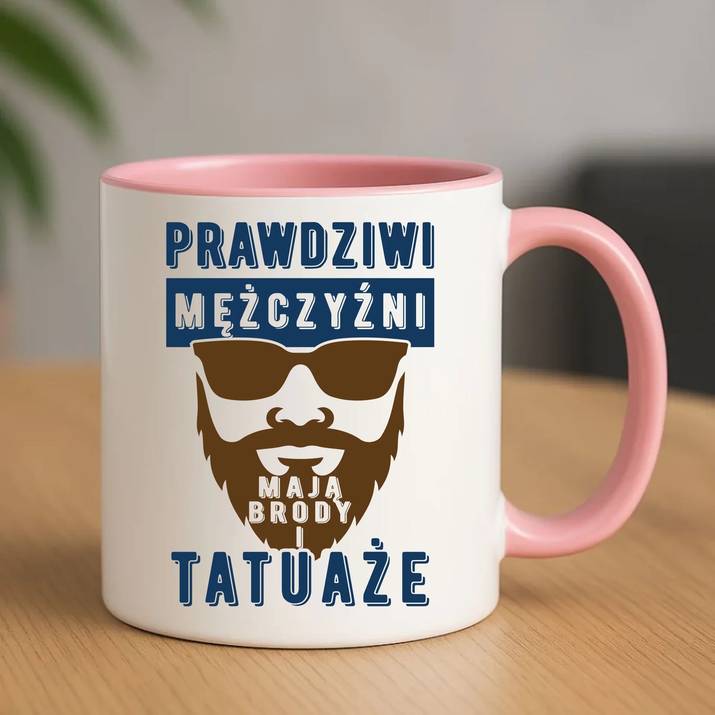 Kubek - Prezent dla faceta - Prawdziwi mężczyźni mają brody i tatuaże DCH22 - StoryCups.pl