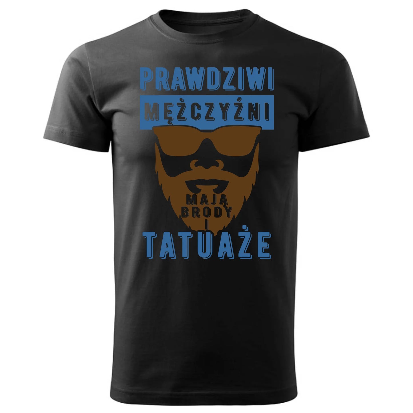 Koszulka męska - Prezent dla faceta - Prawdziwi mężczyźni mają brody i tatuaże DCH22 - StoryCups.pl