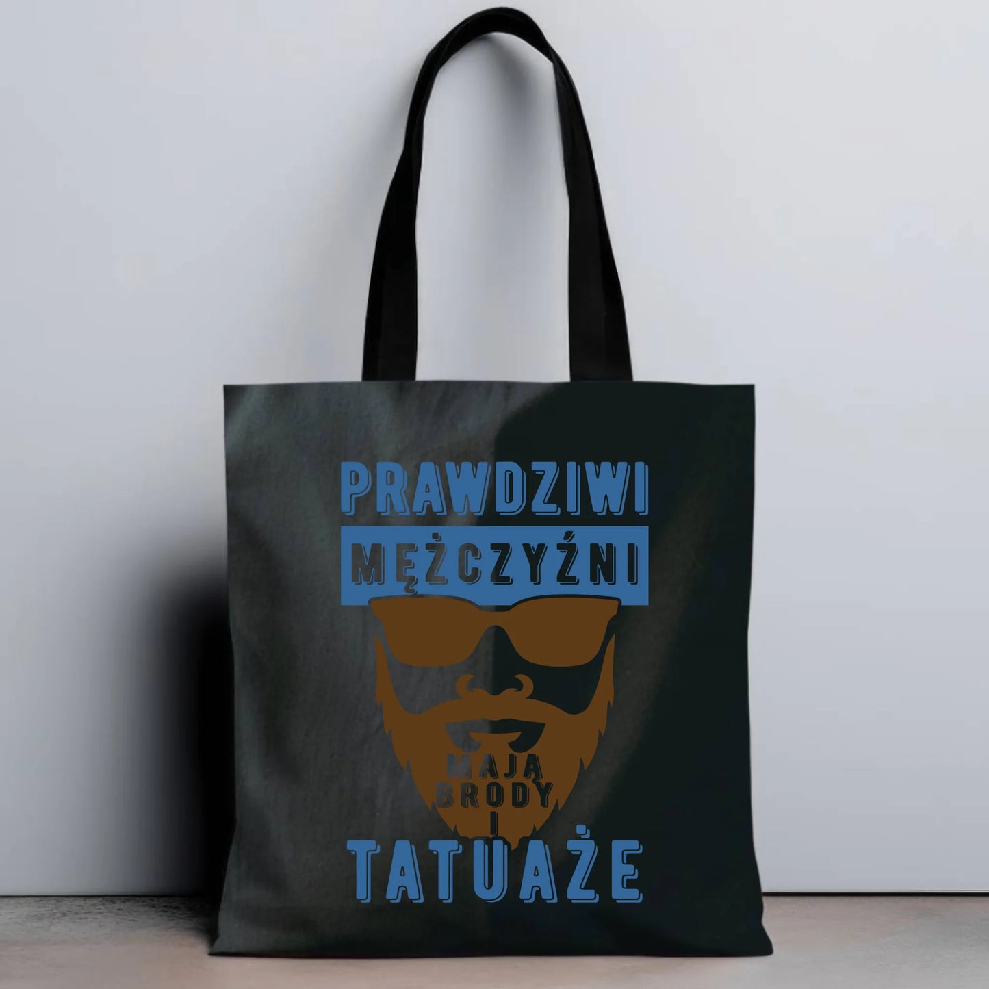 Torba - Prezent dla faceta - Prawdziwi mężczyźni mają brody i tatuaże DCH22 - StoryCups.pl