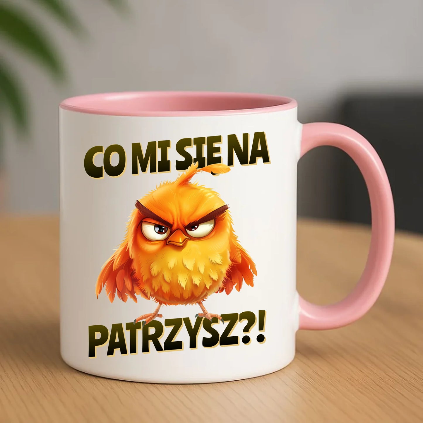 Śmieszny kubek - Prezent dla chłopaka kolegi - Co mi się na ptaka patrzysz DCH24 - StoryCups.pl
